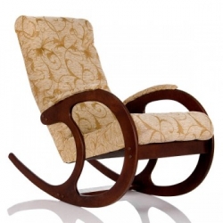 Кресло-качалка, модель 3 ткань цветы